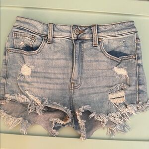 Distressed Denim Women Shorts
